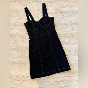 ****SOLD**** Reformation Black Denim Dress